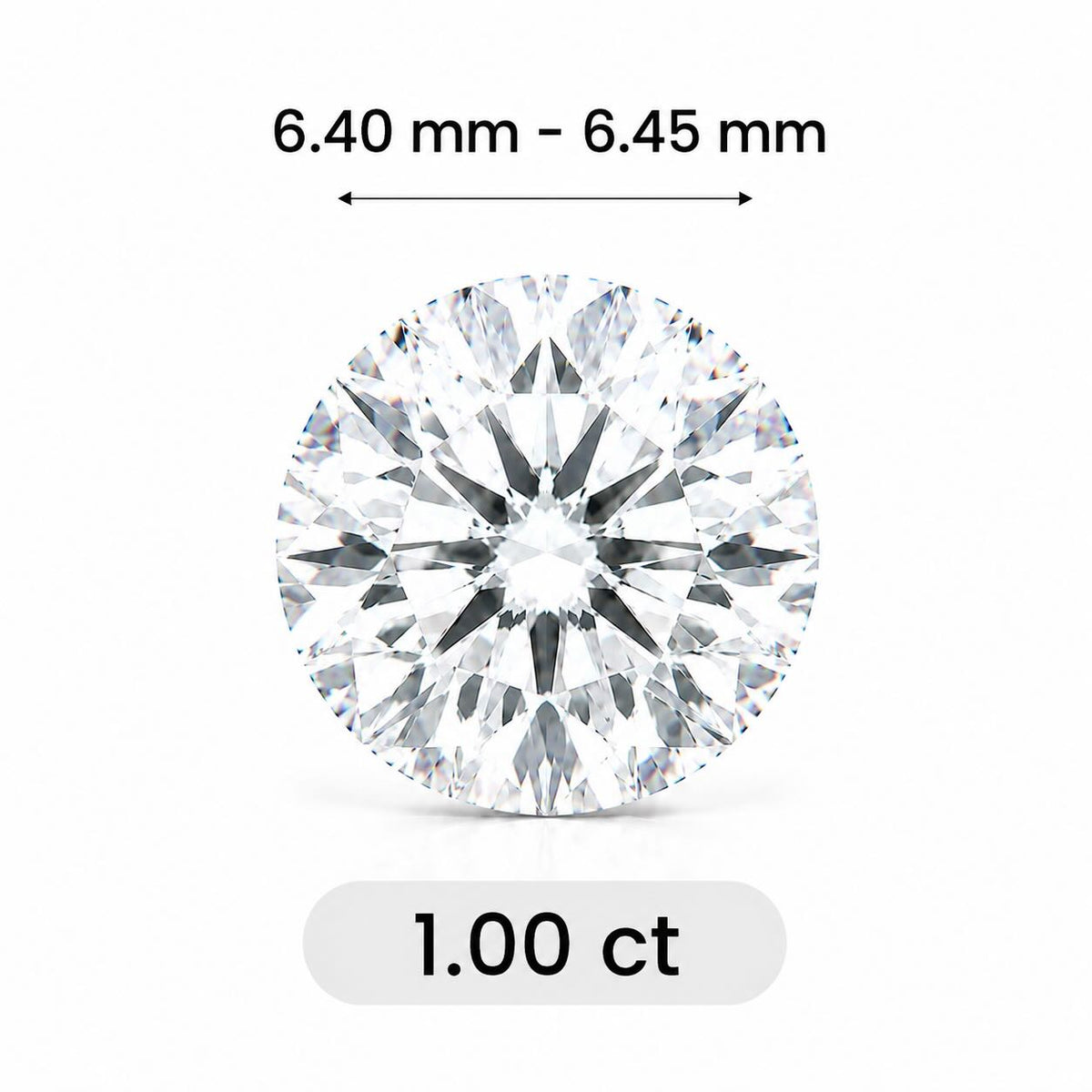 1.00ct Genuine Cut & Polished Diamond