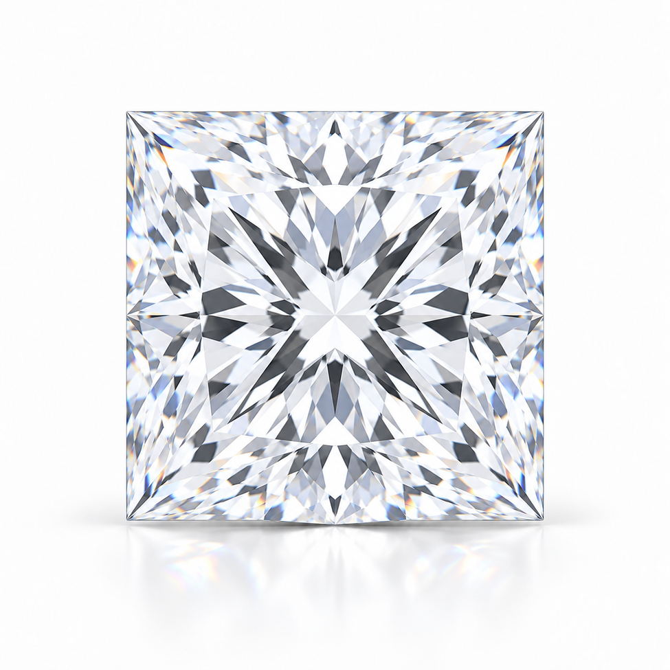 Princess cut lab grown diamond