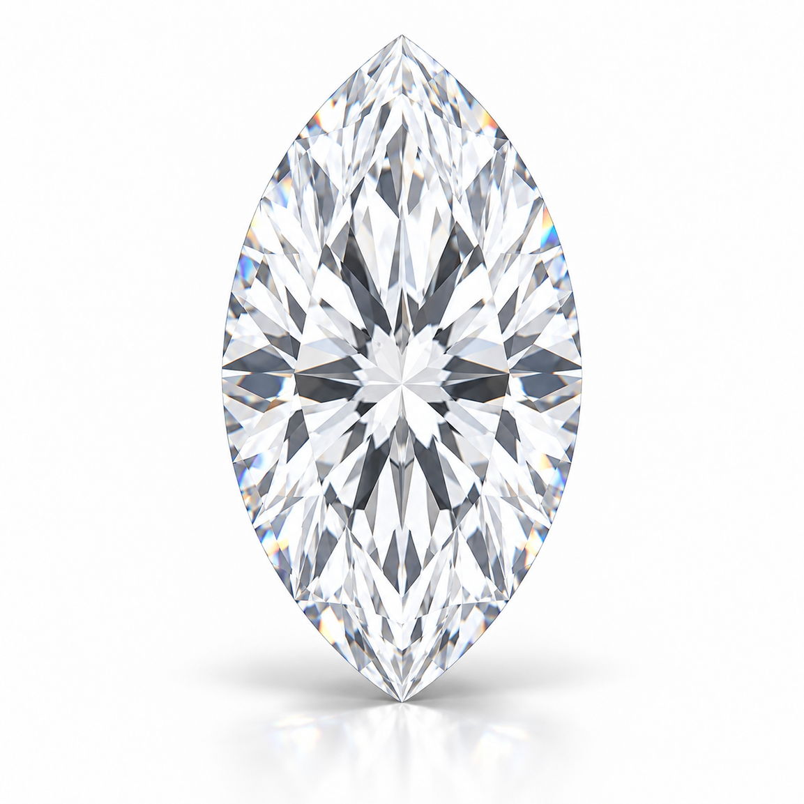 Marquise cut lab grown diamond