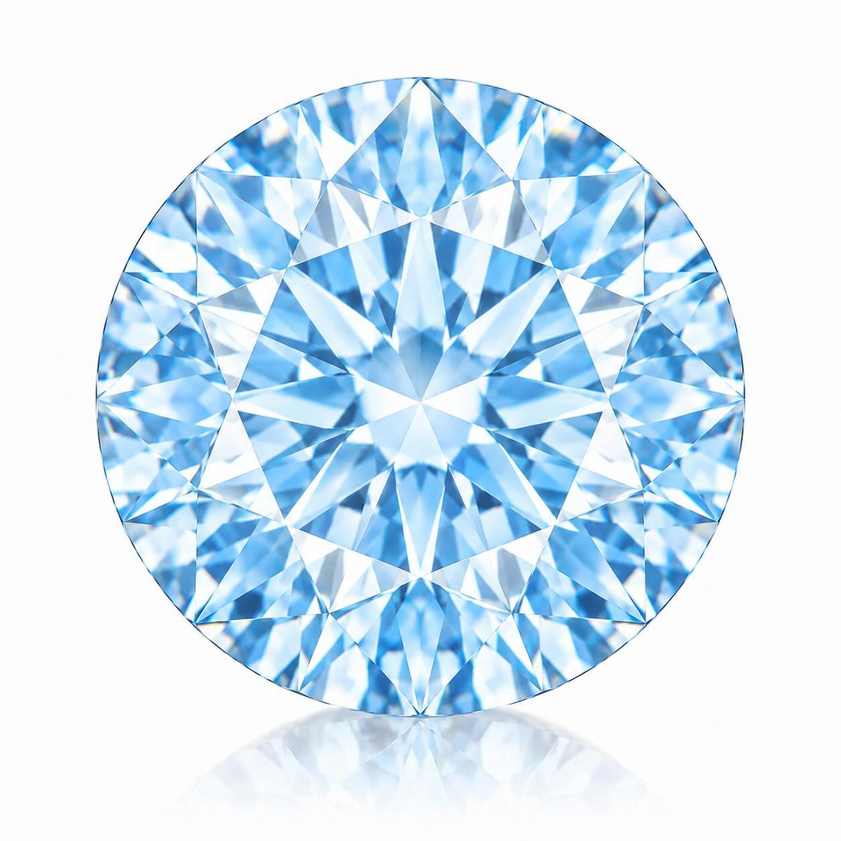2.09ct Round Cut Fancy Intense Blue VVS2 Lab Diamond (IGI Certified)