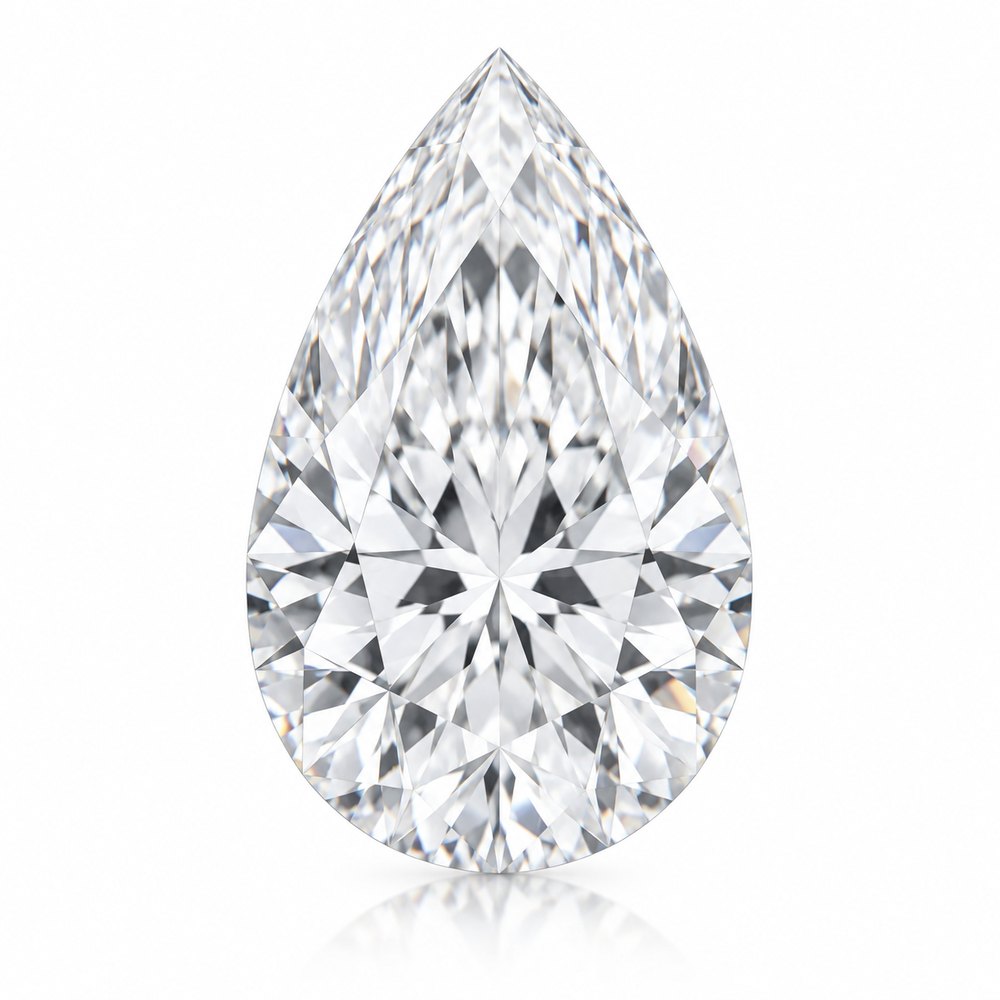 1.04ct Pear Cut D VVS2 Lab Diamond (IGI Certified)