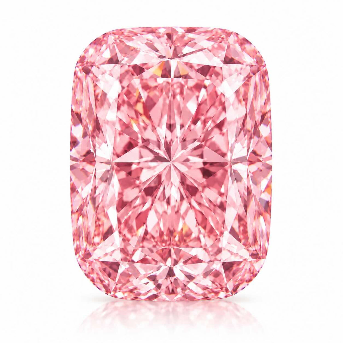 2.00ct Elongated Cushion Cut Fancy Vivid Pink VS2 Lab Diamond (IGI Certified)